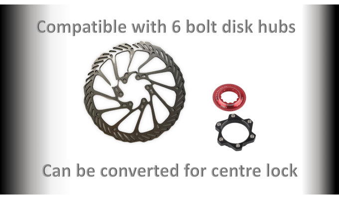 BRAKE Disc Brake Rotor - 140mm - 6 Bolt